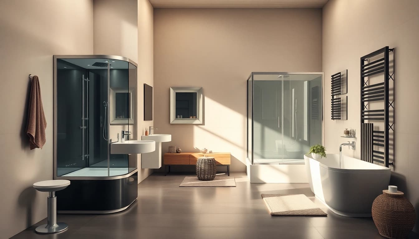 Erleben Sie Sonni sanitär hochwertiger Badezimmerausstattung in modernem Design.