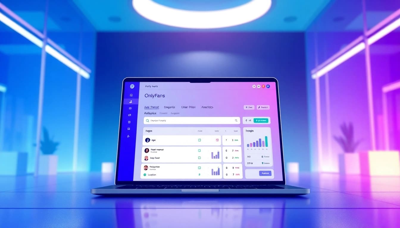 Explore an innovative onlyfans search tool interface showcasing advanced filters and analytics.