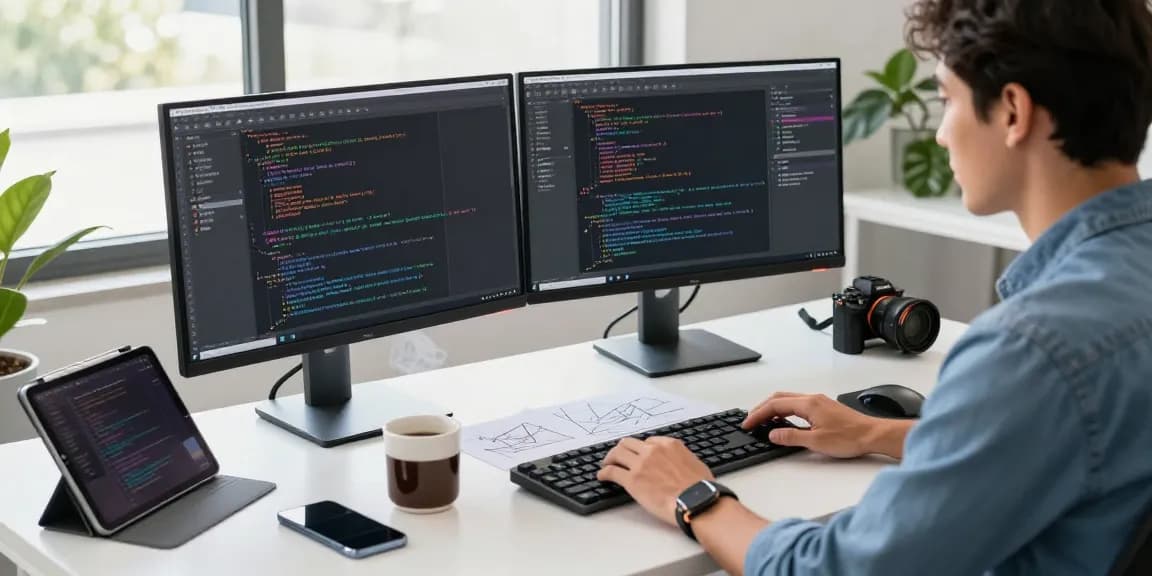 Optimized snipaste下载 interface displayed on a dual-monitor setup in a modern tech workspace.