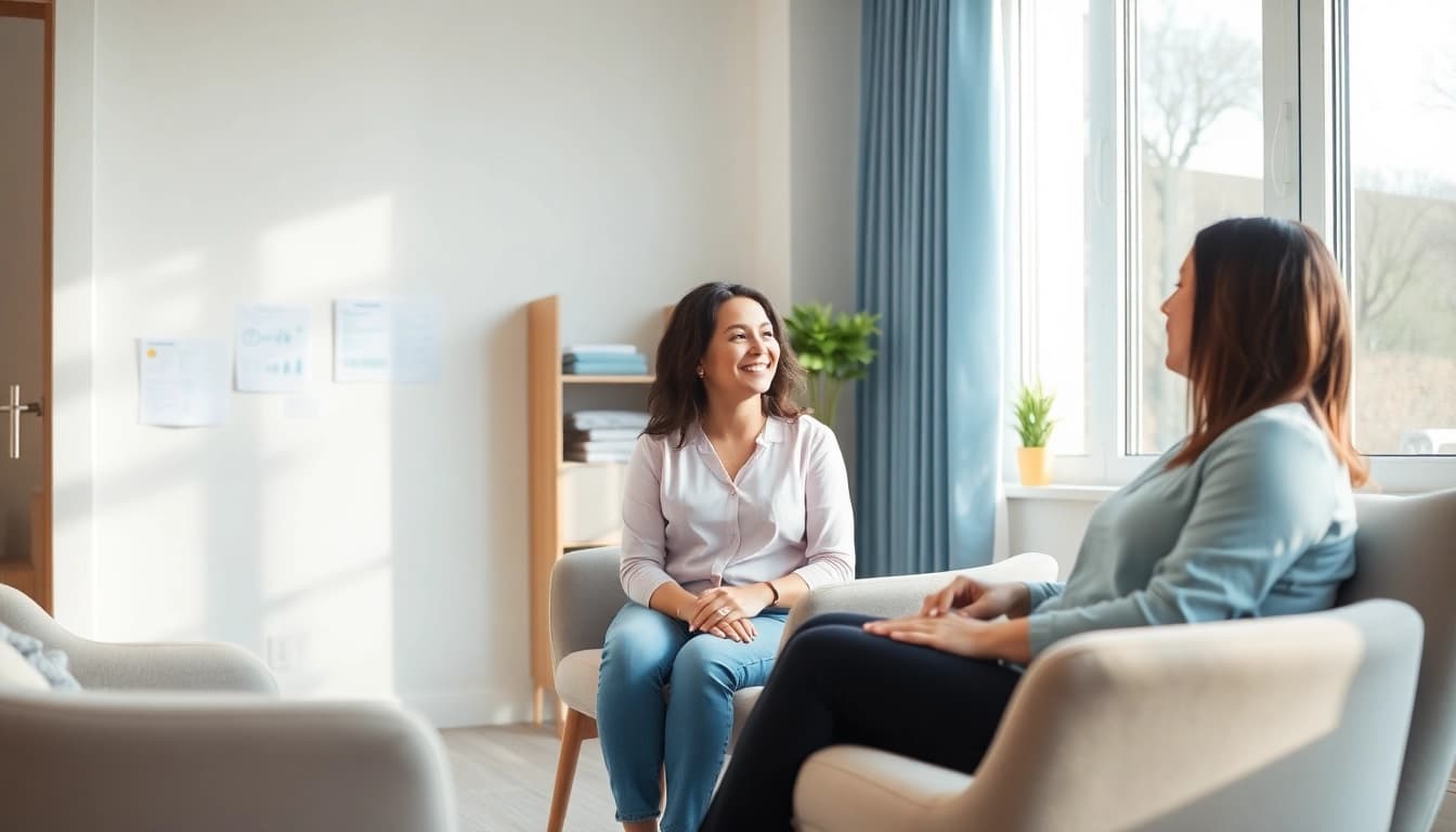 Scopri il pma significato mentre un medico discute in un ambiente accogliente.