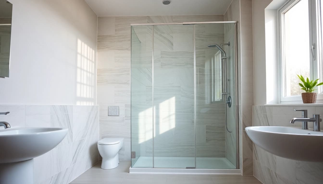 Innovative duschkabine 90x90 in a contemporary bathroom design, emphasizing relaxation and style.