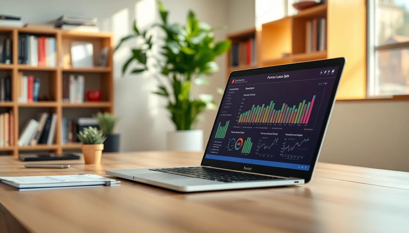 Engaging desktop setup exemplifying how to sell premium content links.
