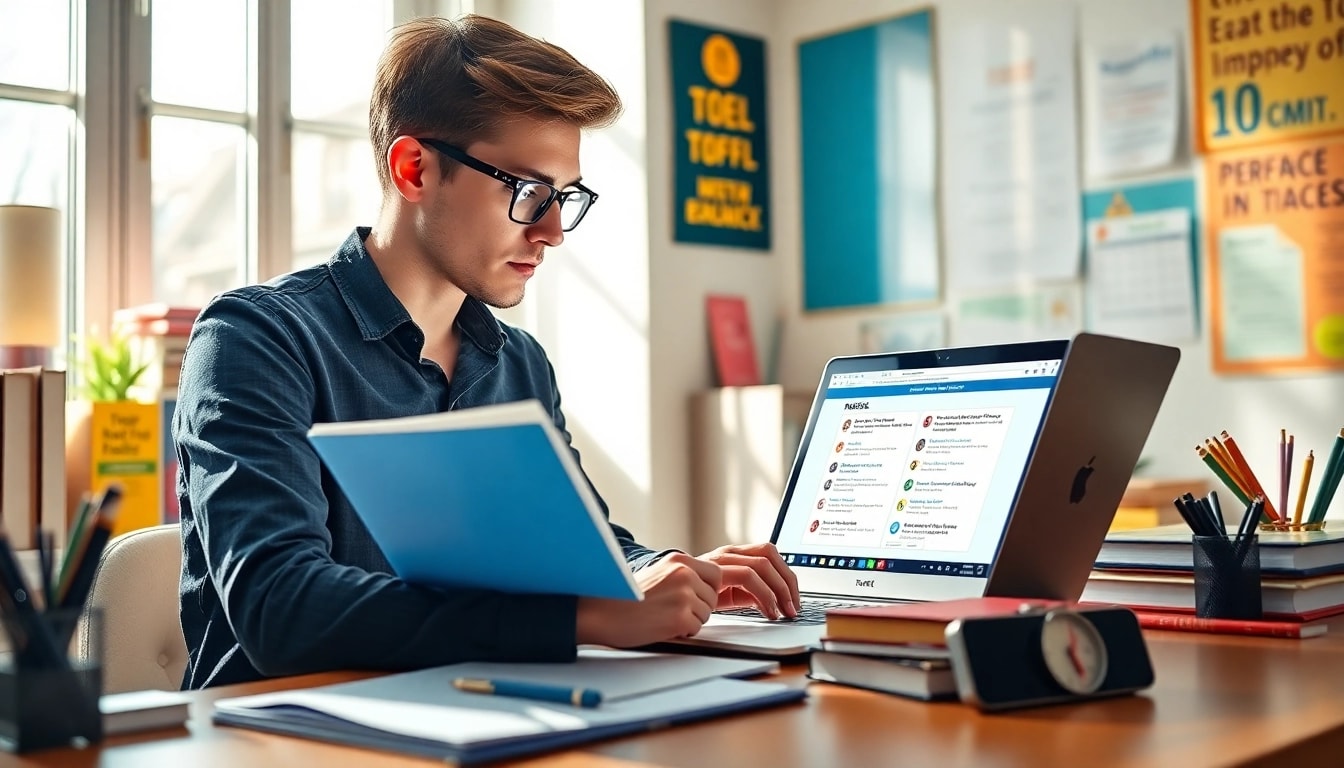 Maximize your TOEFL scores with expert help in a vibrant study setting.