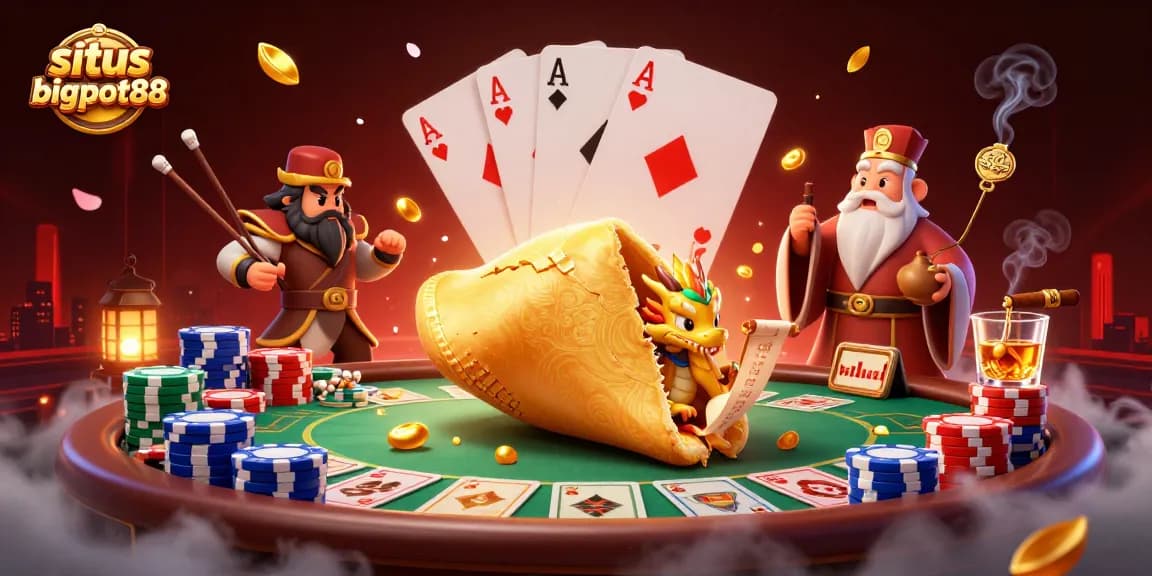 Experience situs bigpot88 with vibrant 3D illustrations showcasing thrilling gambling elements and characters.