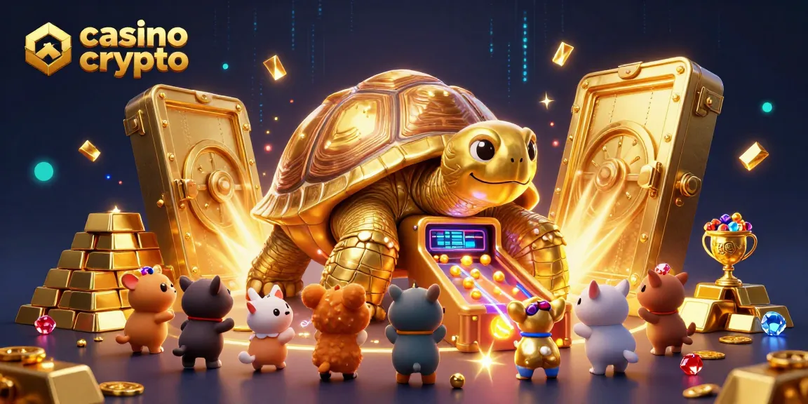 Jouer à casino crypto avec une tortue dorée géante et une machine à sous