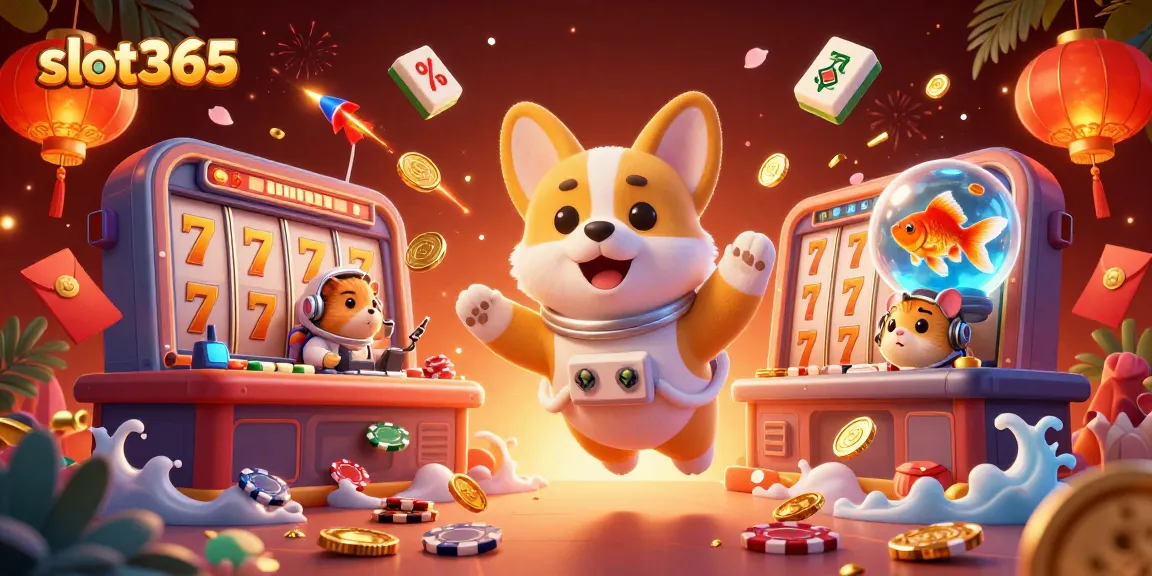 Engage in exciting gaming adventures at slot365 with floating coins and vibrant digital elements.