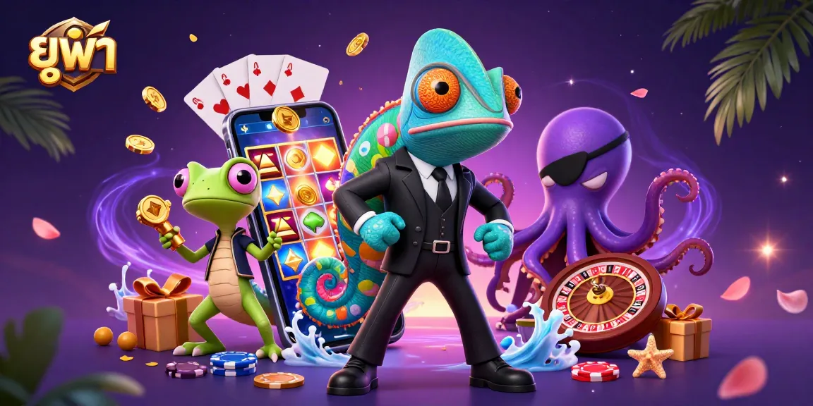 Experience the thrilling ยูฟ่า action with colorful slot games in a vibrant 3D illustration featuring engaging characters.