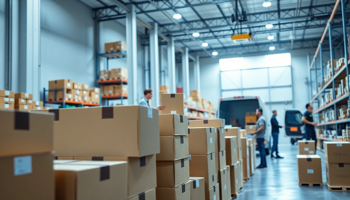3PL logistics team managing inventory efficiently in a modern warehouse environment.
