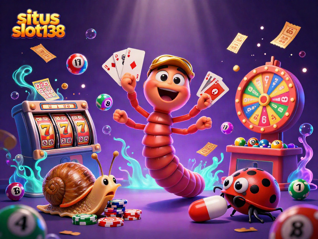 Experience the thrill of gaming with situs slot138 featuring a vibrant casino scene.