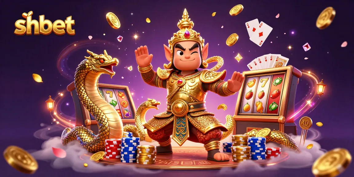 Experience thrilling gameplay at shbet with vibrant slot machines and dynamic characters in a dazzling casino scene.
