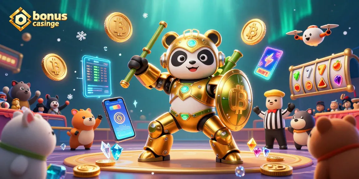 Profitez d'une scène dynamique de bonus casino en ligne avec des personnages animés et des éléments de jeu captivants.