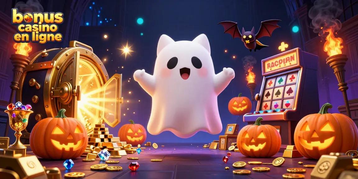 Jouez à bonus casino en ligne avec un chat fantôme et des éléments de jeu captivants dans un casino hanté.