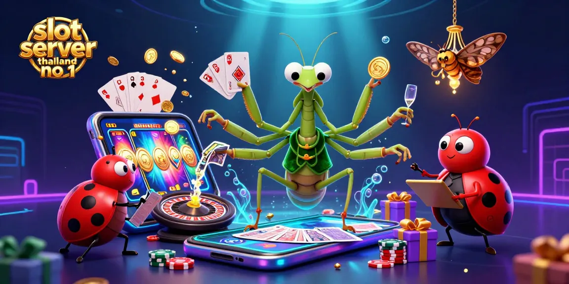 Engage with the dynamic world of slot server thailand no 1 featuring colorful slot games and vibrant casino elements.