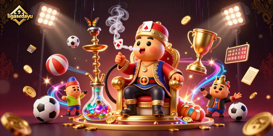 Join the action at ligasedayu with our vibrant 3D illustration showcasing exciting gaming experiences.