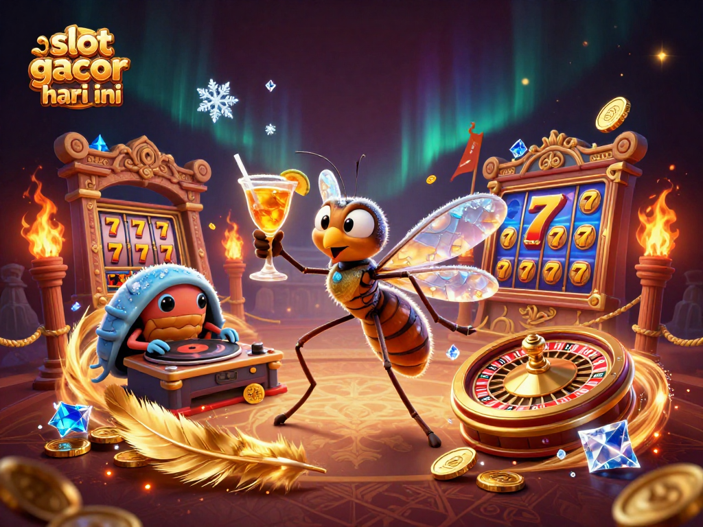 Experience exhilarating gameplay with slot gacor hari ini, featuring a thrilling 3D casino scene.