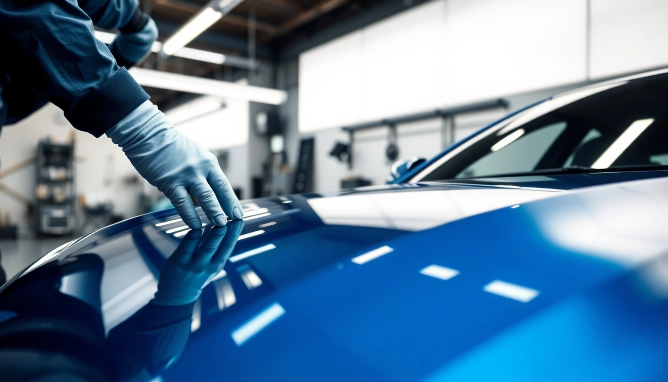 Apply ceramic coating Chattanooga to enhance a luxury car's shine and protect its surface.