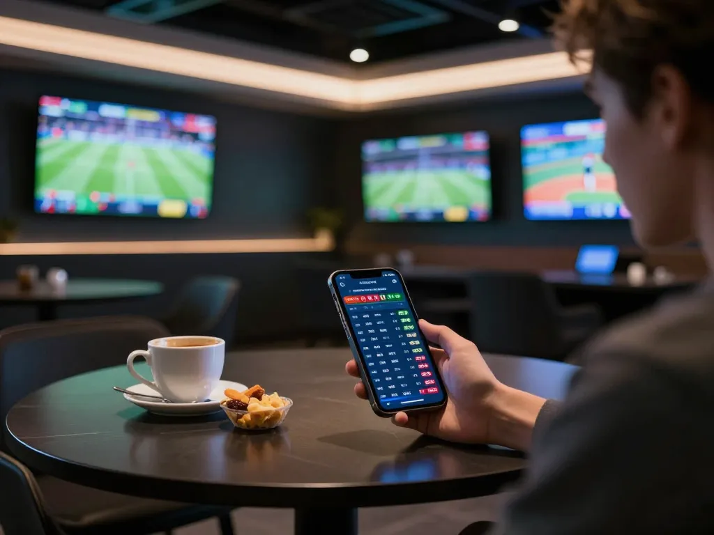 Engaging online sports betting scene on TRANG CHỦ G28 with live odds displayed on a smartphone.