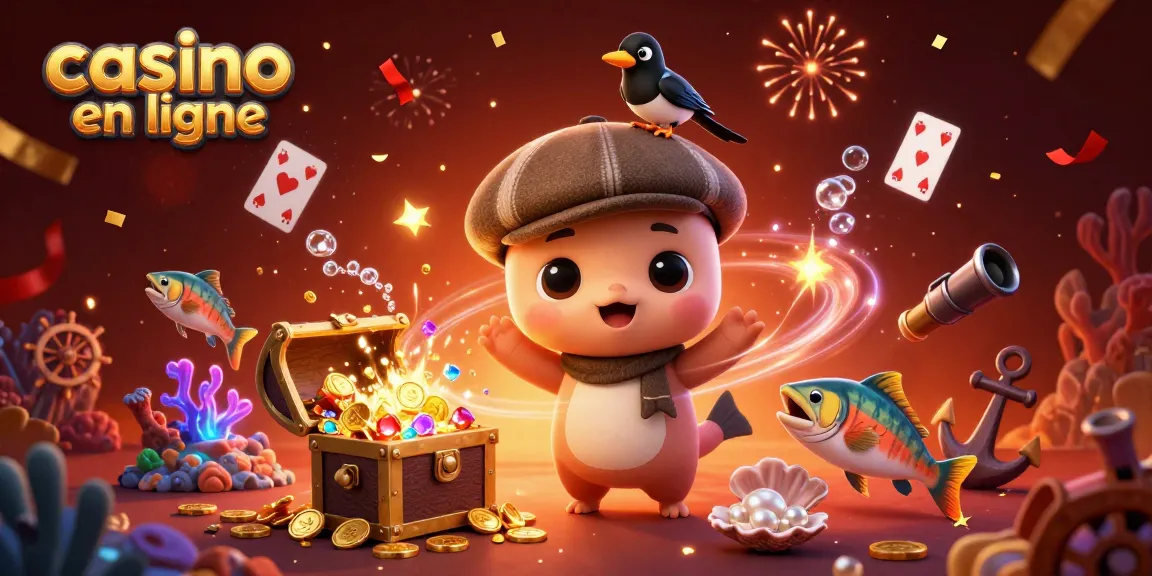Image animée d'un monde aquatique spéciale pour casino en ligne avec Nessie et ses amis.