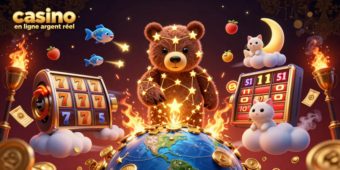 Jouez au casino en ligne argent réel avec des personnages en 3D et des éléments de jeu dynamiques.
