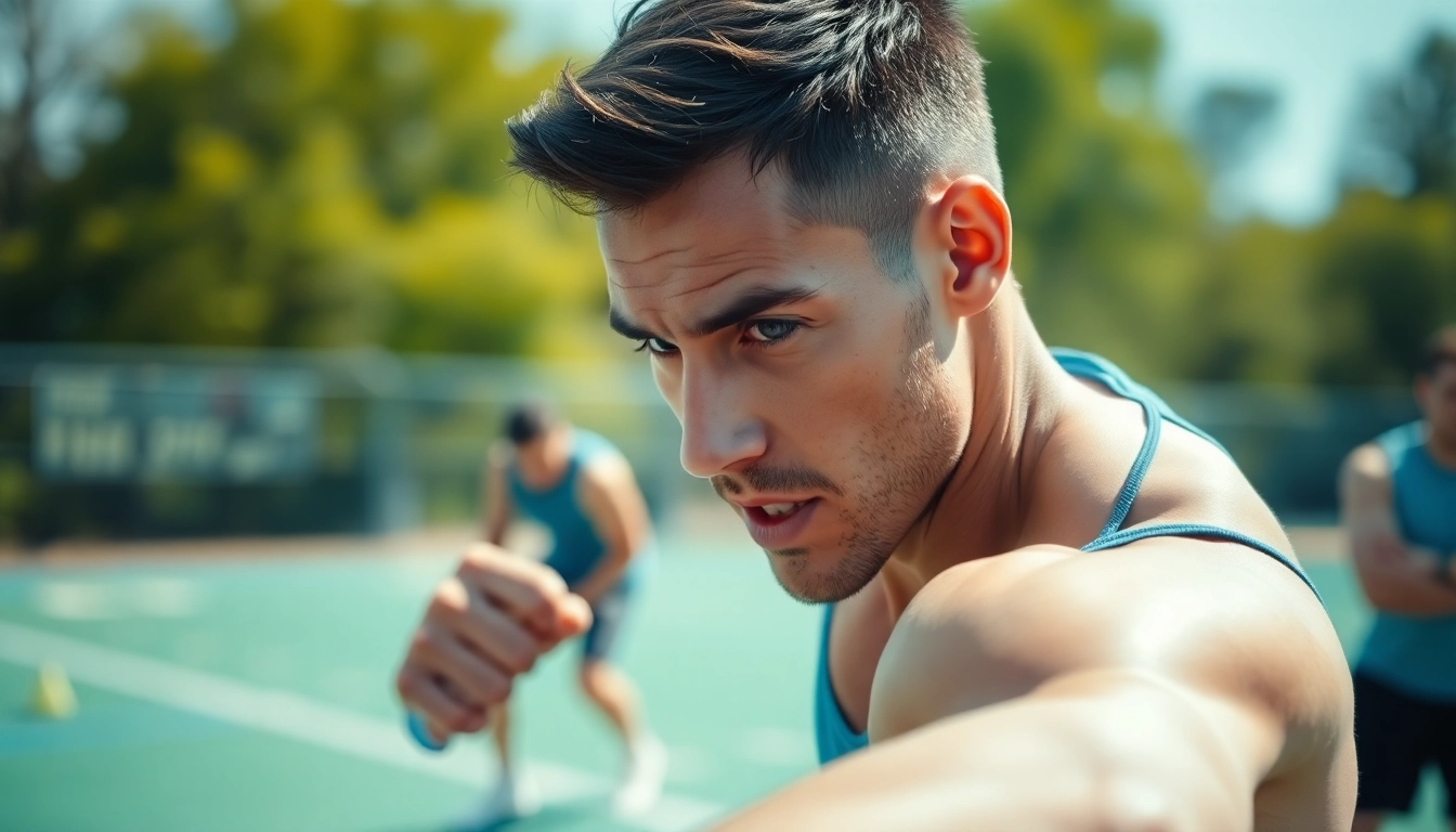 Un atleta entrenando con energía en Betanzos, representando la esencia de todo deporte betanzos.