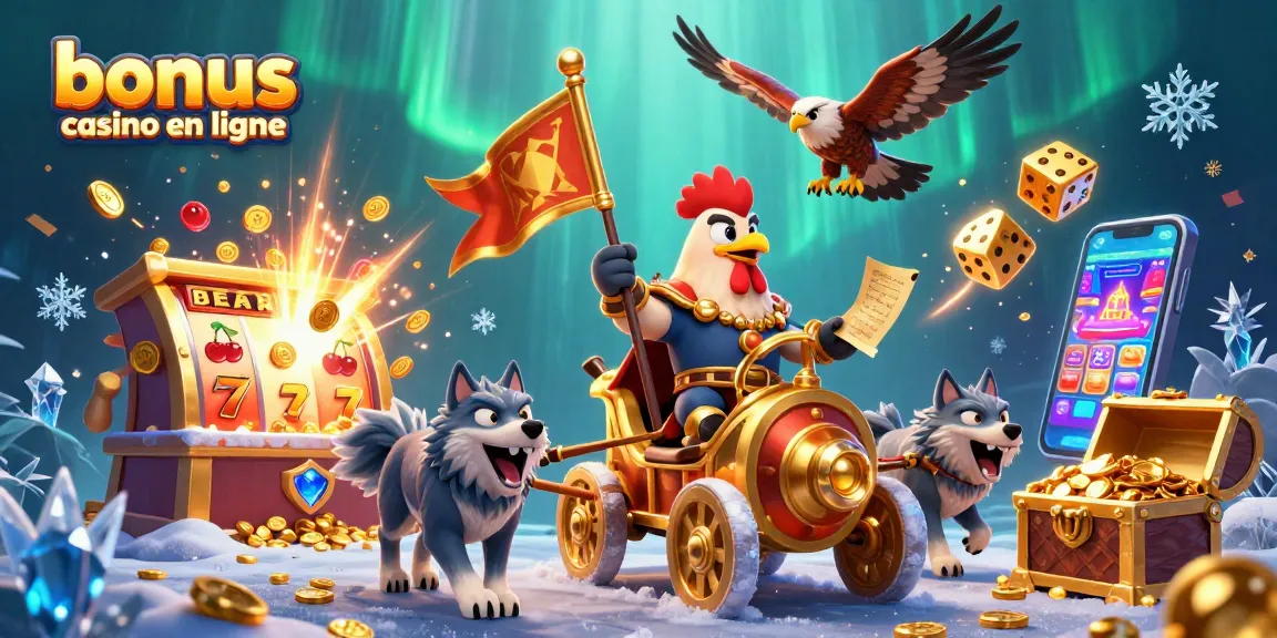 Bonus casino en ligne : Vivez l'explosion des jackpots avec notre illustration dynamique de jeux de casino.