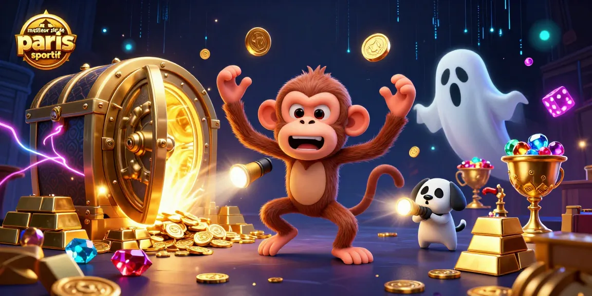 Découvrez le meilleur site de paris sportif à travers une scène de casino animée avec des éléments dorés