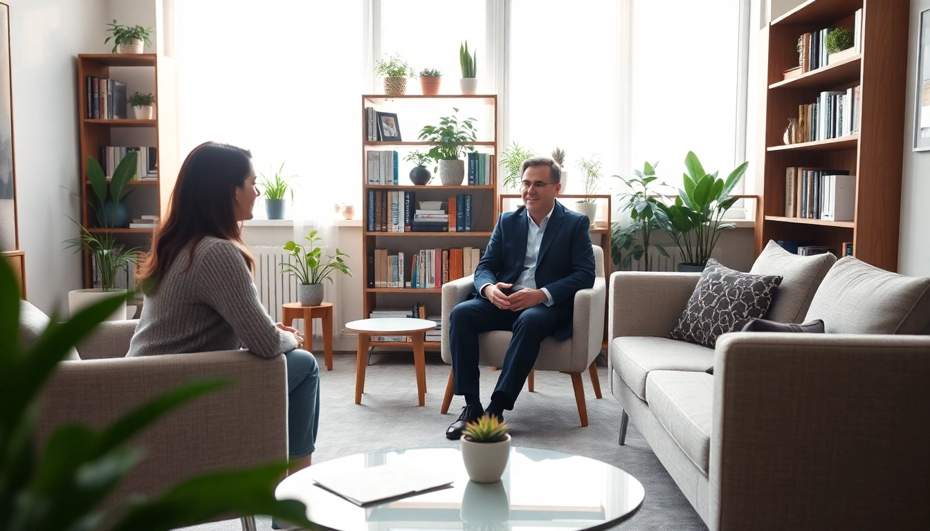 Engaging session with a Dubai psychiatrist creating a welcoming atmosphere.