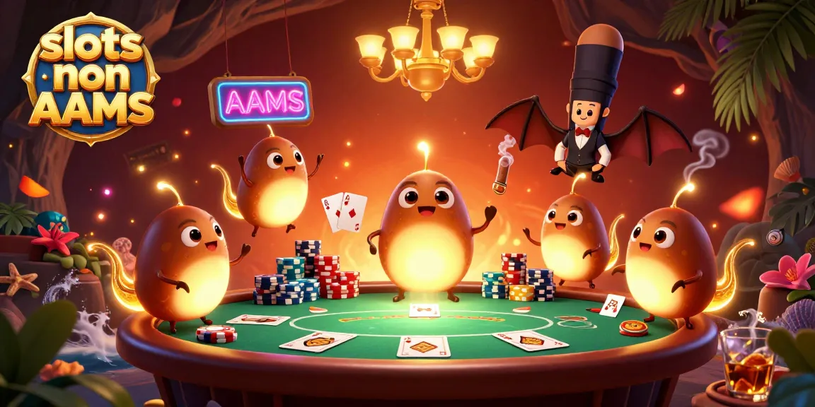 Gioca alle slot non AAMS con emozioni vibranti in un casinò illuminato da lombrichi luminosi.
