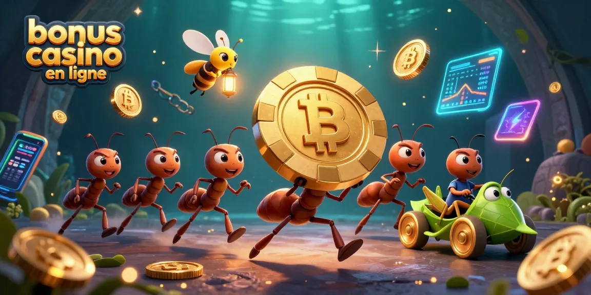 Gagnez avec le bonus casino en ligne en suivant des fourmis malicieuses dans un vol audacieux.