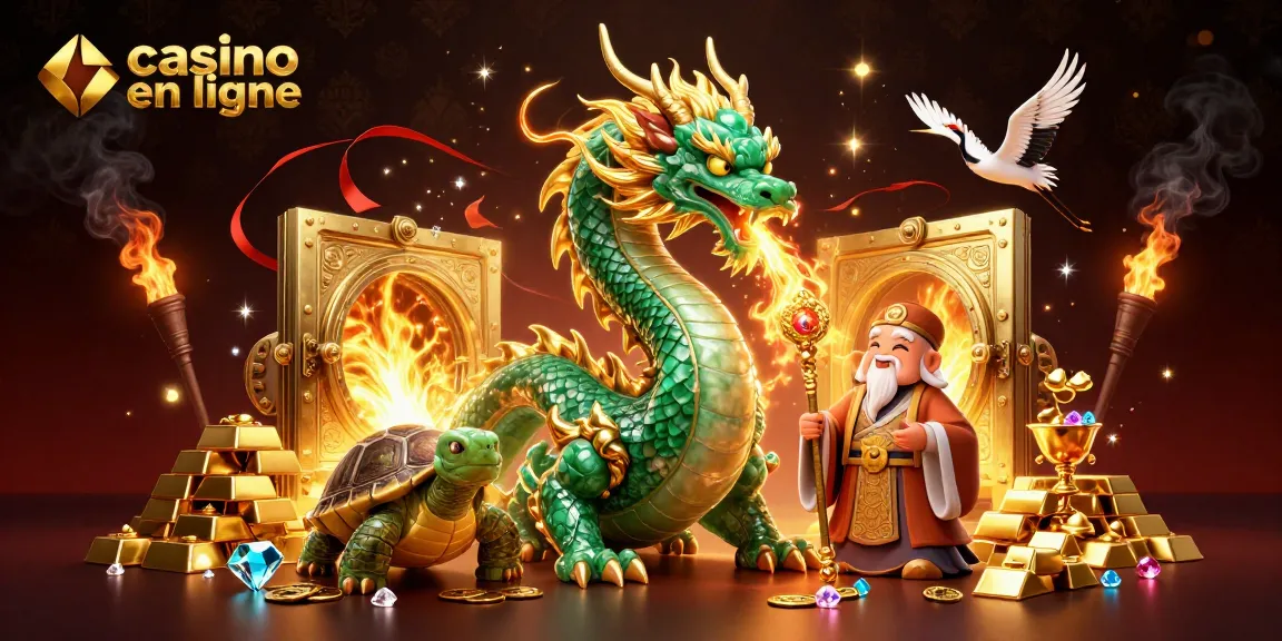 Licenciement de casino en ligne à travers un dragon et des trésors scintillants
