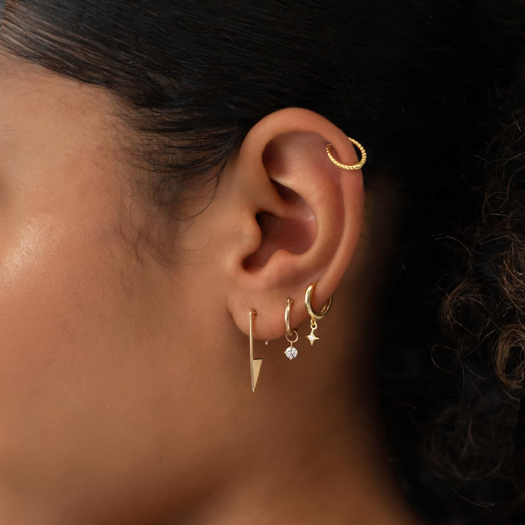 Buy Diamond Cartilage Hoop Online | London Diamond Online