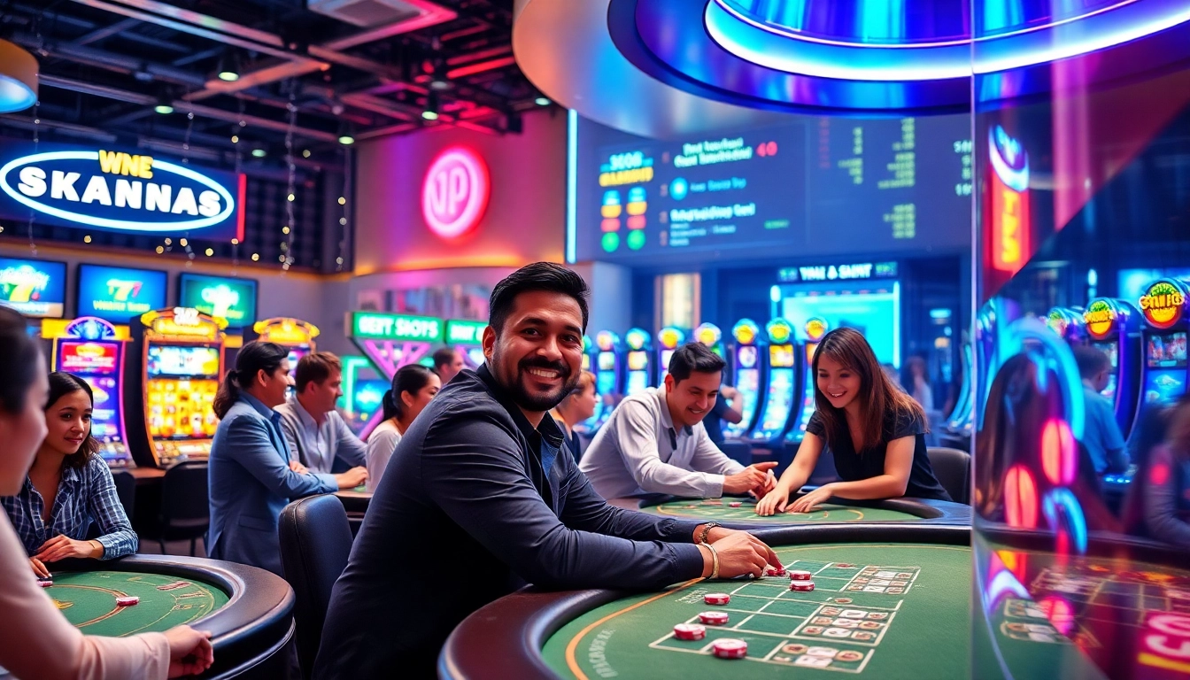 Players enjoying a Non gamstop casino experience with vibrant games and rewards.