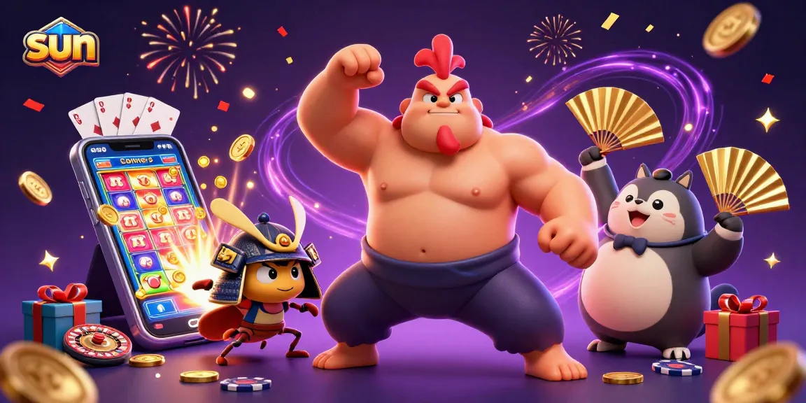 Experience thrilling wins with the sun in a dynamic casino-themed 3D illustration.