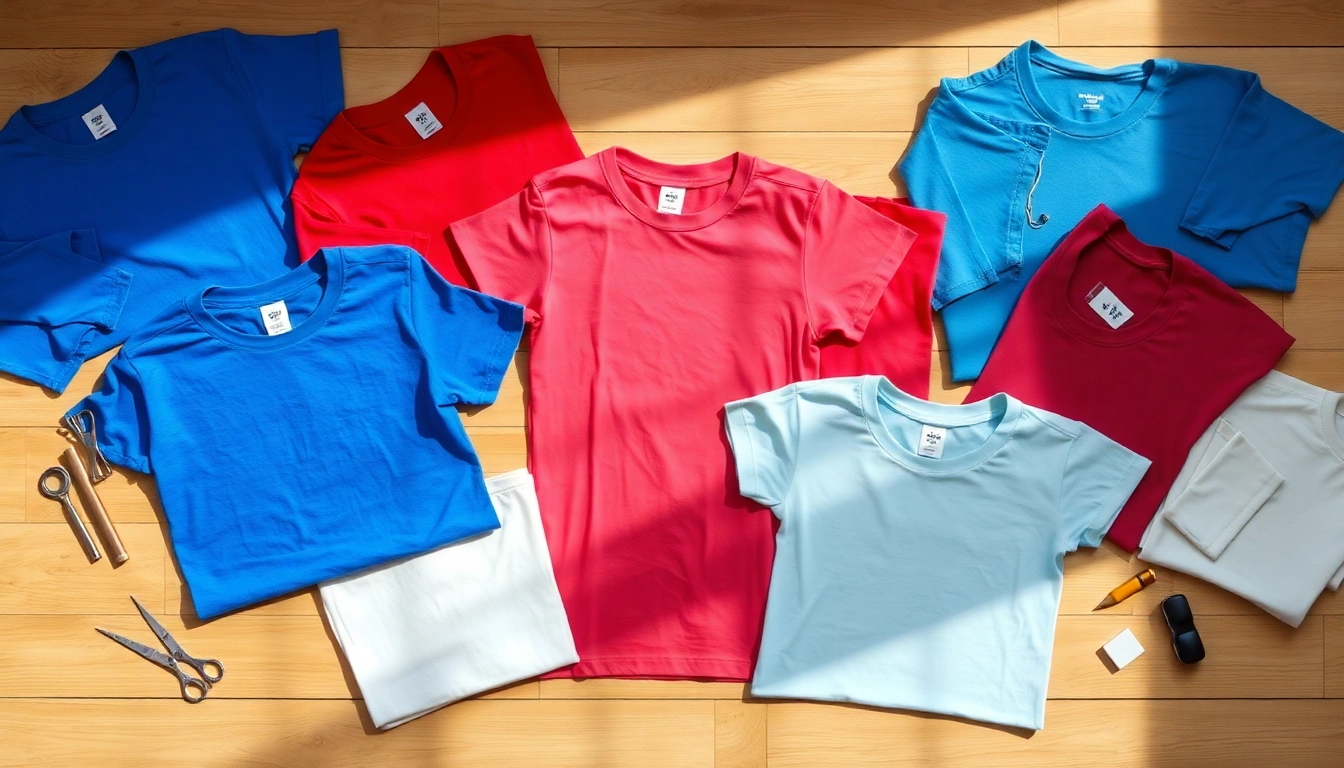 Showcasing best blank t shirts with vibrant colors and textures for fashion enthusiasts.