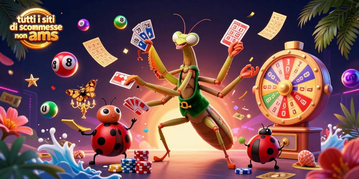 Immagine creativa sui migliori siti di scommesse non AAMS, con elementi di gioco e personaggi animati.