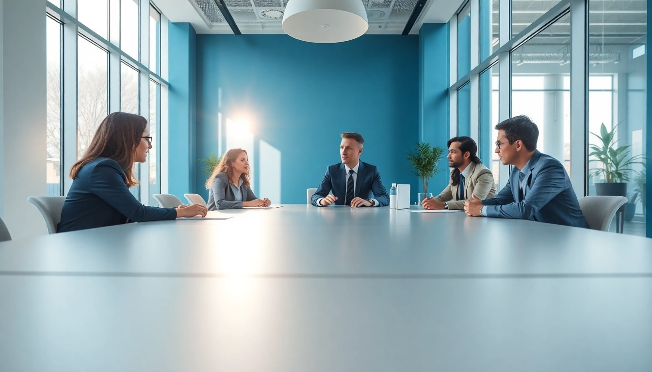 Engaging collaboration scene at a modern office table highlighting https://fhpts.com concepts.
