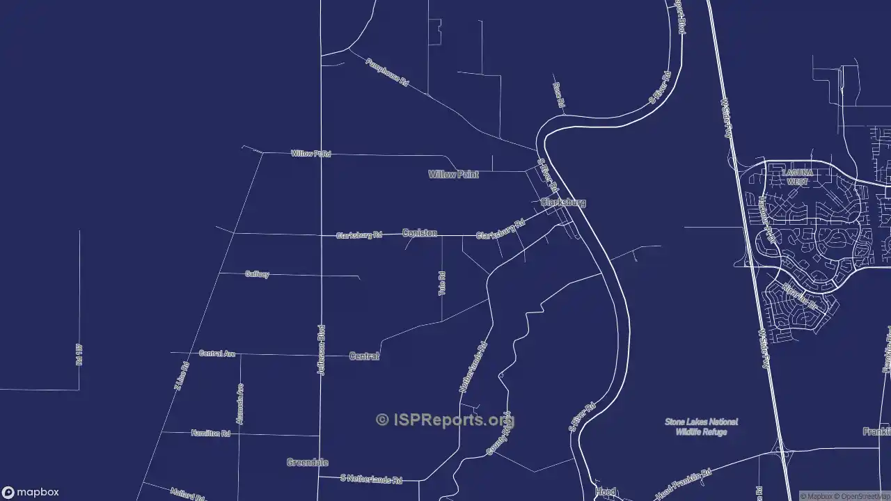 Detailed Clarksburg California Map for Tourists