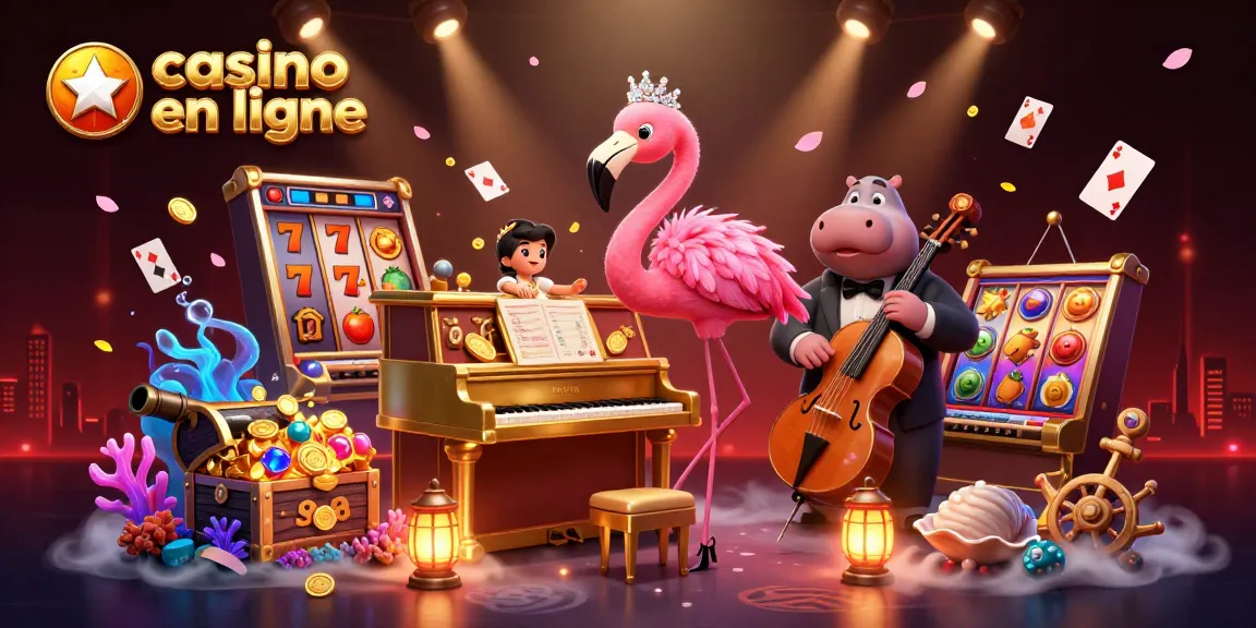 Amusez-vous avec le casino en ligne, vibrant et cosmique avec un chanteur flamboyant et des symboles de chance.
