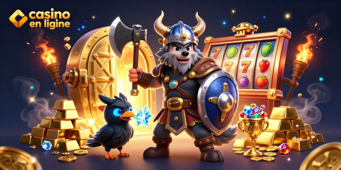 Découvrez un monde passionnant de casino en ligne avec un guerrier Viking, un dragon, et des trésors scintillants.