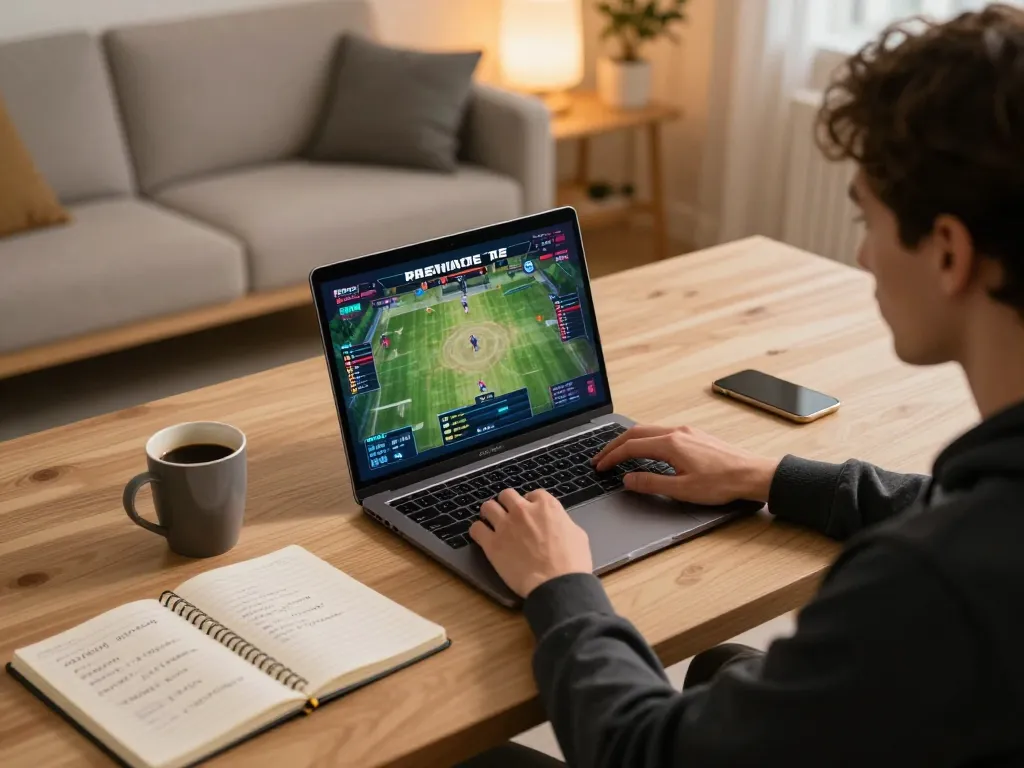 Engaging in online sports betting on open88 from a cozy home office setup