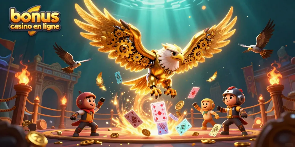 Explorez le monde fascinant des bonus casino en ligne avec une illustration dynamique et immersive.