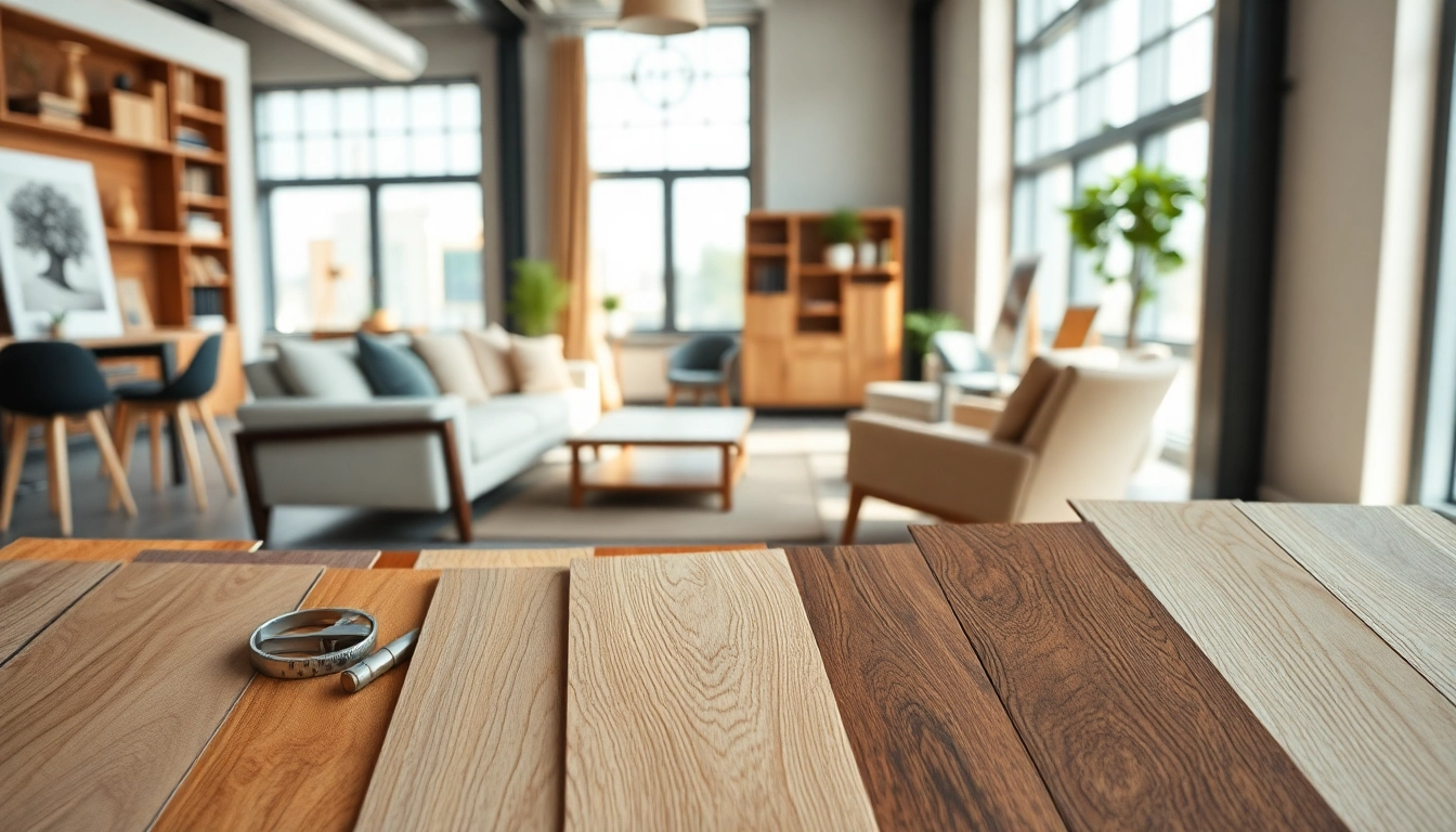 View a range of exquisite wood veneer samples highlighted in an elegant workspace - woodveneerhub.