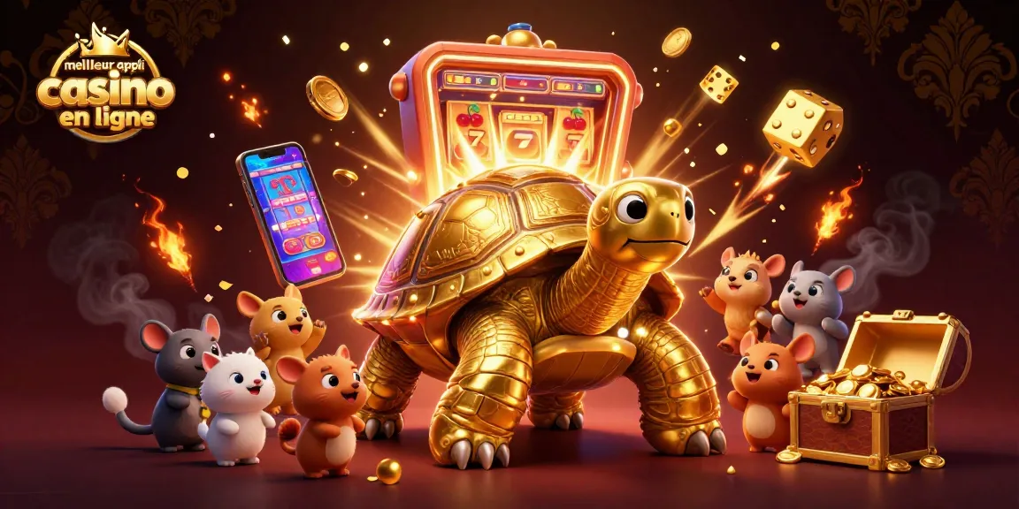 Jouer à meilleur appli casino en ligne avec une tortue dorée et des machines à sous récompensantes