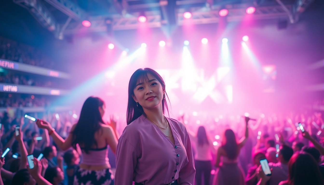 Catch the latest Blackpink news with an energetic performance scene featuring the group on stage.