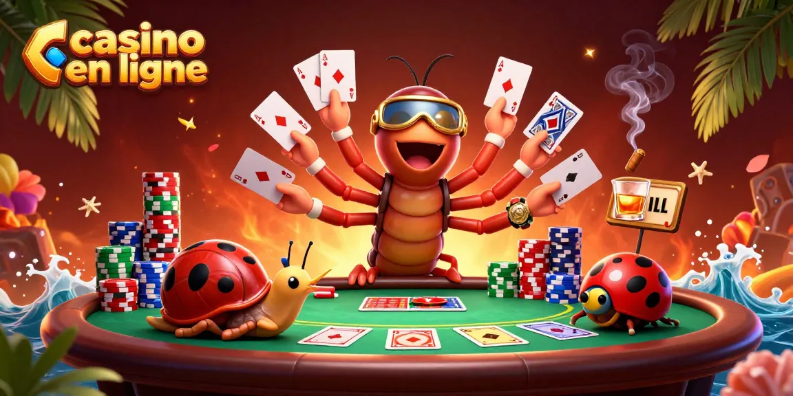 Jouez dans un casino en ligne avec un croupier mille-pattes et une ambiance captivante