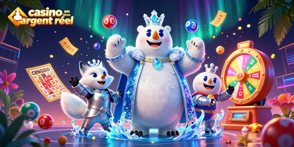 Élevez votre jeu de casino en ligne argent réel avec ce visuel captivant d'un ours polaire royal.
