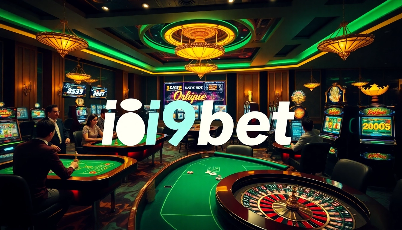i9bet players engaging in thrilling casino games within an elegant online gambling interface.