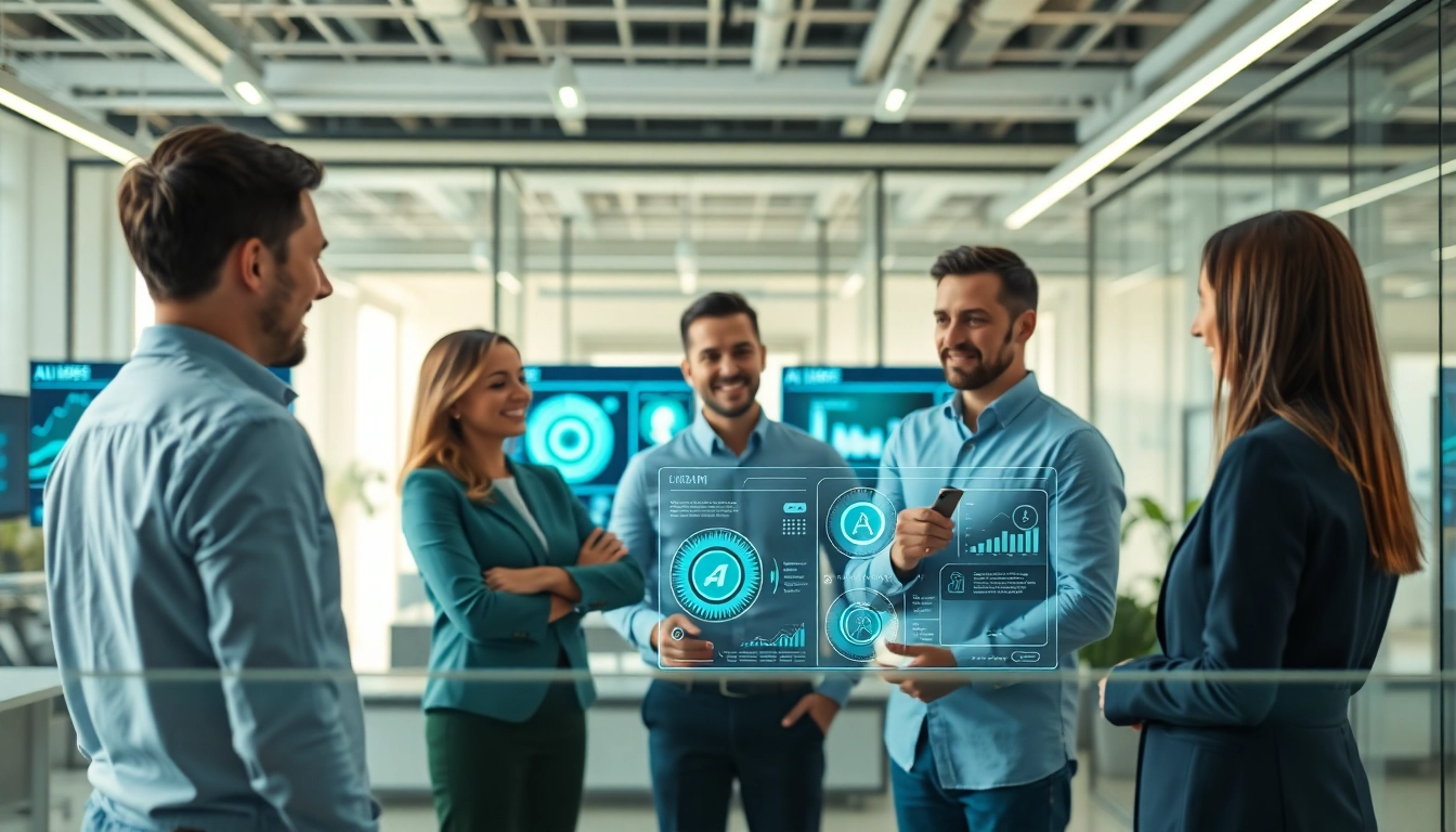 Showcase of the AI first warranty company with a collaborative tech team in a vibrant office.