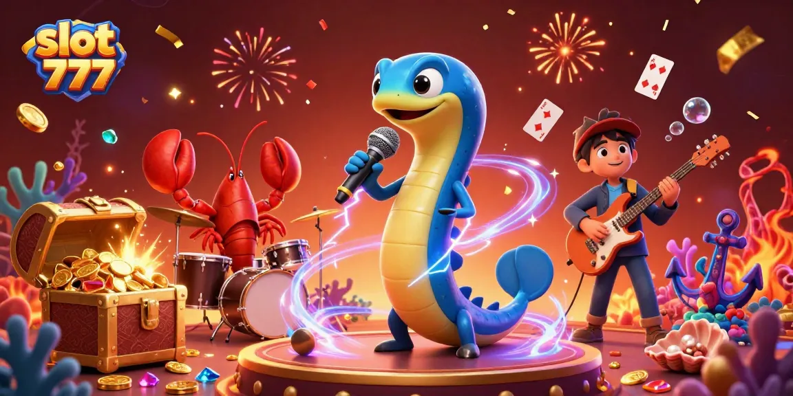 Experience thrilling gameplay with slot 777 in an energetic underwater casino scene.