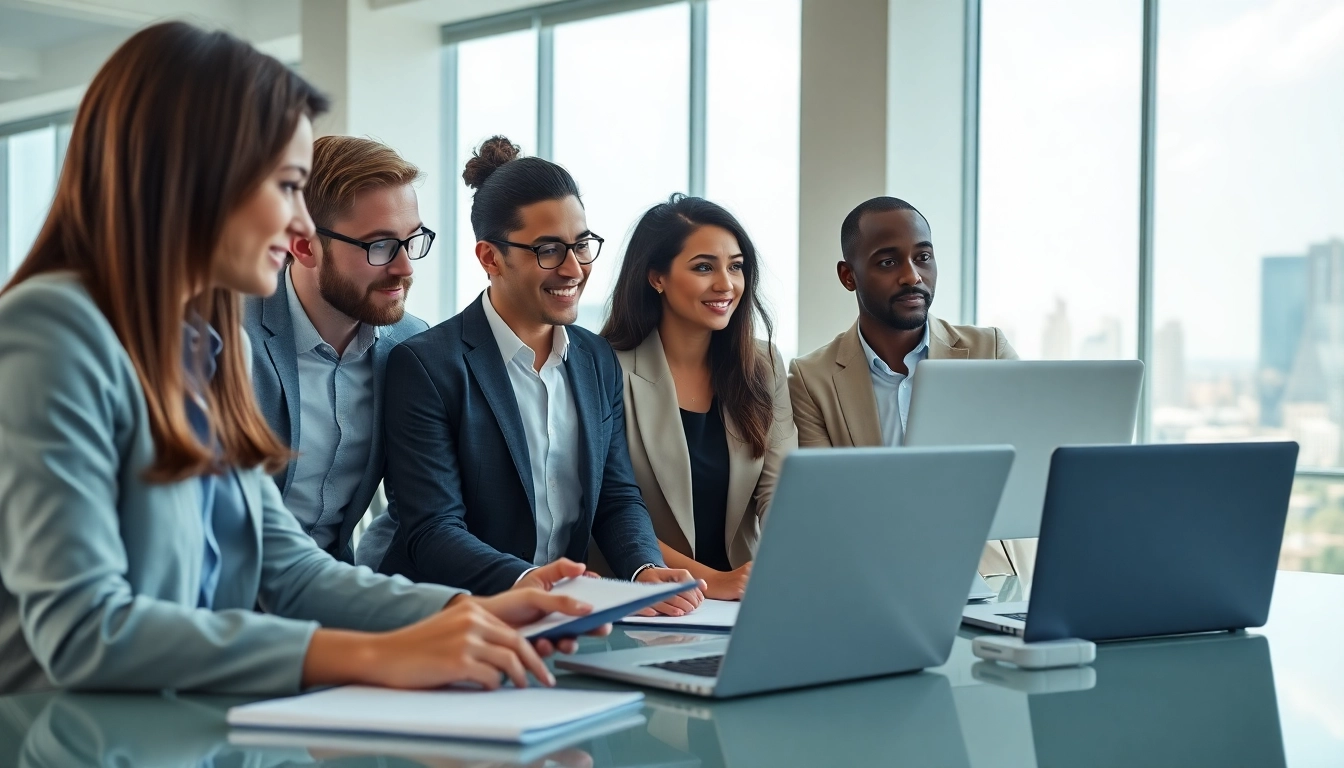 seo agentur essen bietet professionelle digitale Marketingstrategien in einem modernen Büro an.
